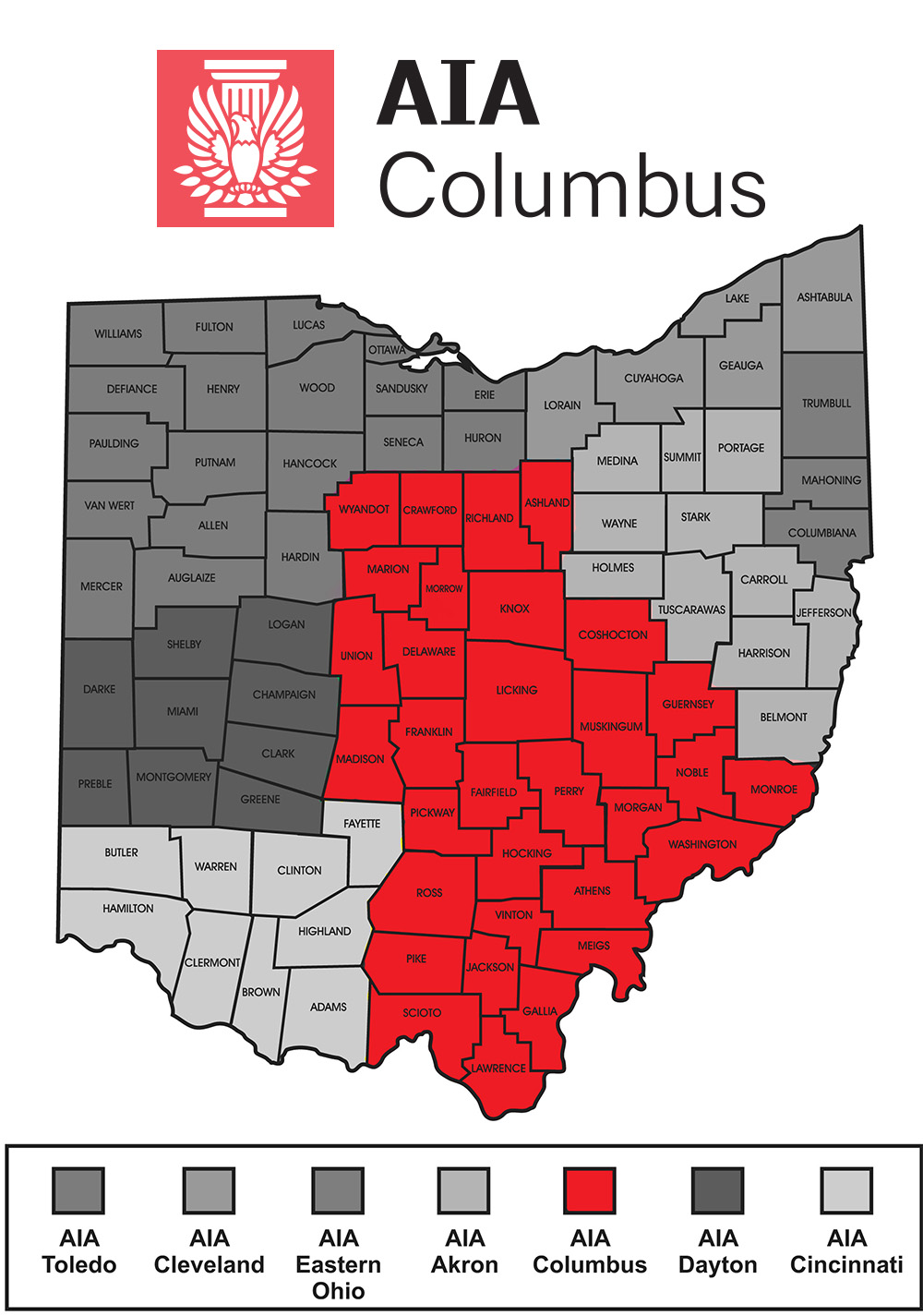 AIA Columbus Map